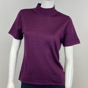 Catherine Malandrino -Knit Short Sleeve Turtleneck